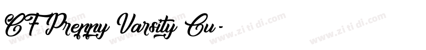 CF Preppy Varsity Ou字体转换